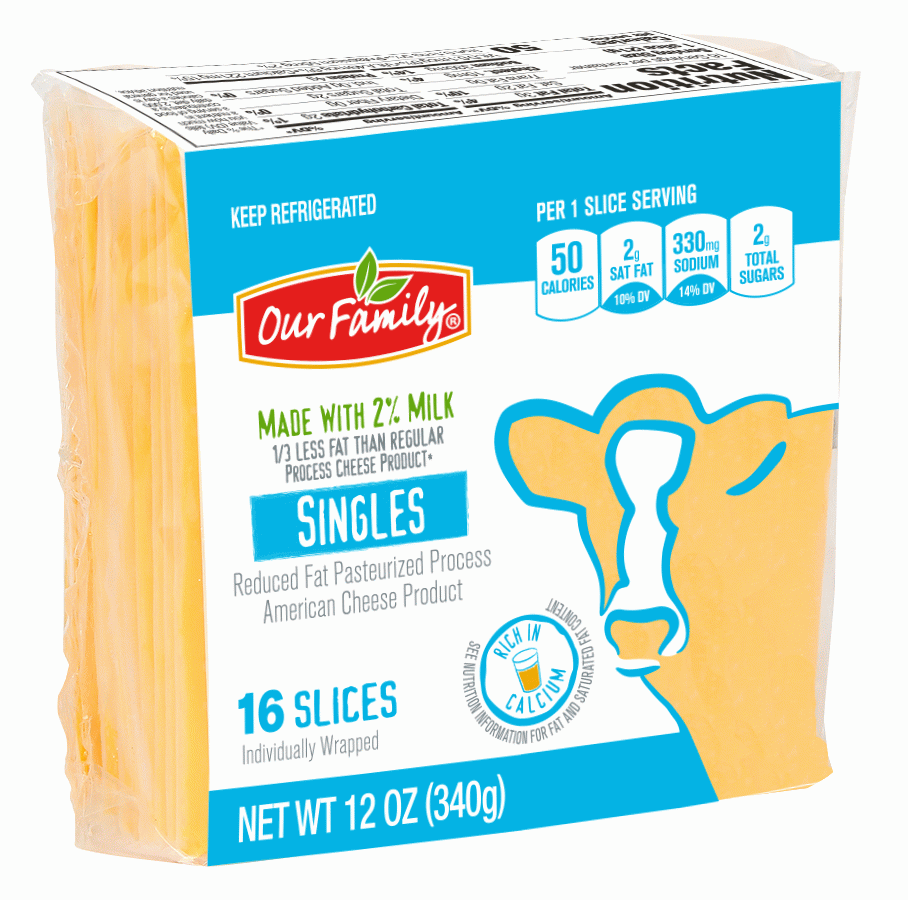 Our Family  2% milk cheese singles, 16-slices Full-Size Picture